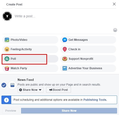 How to Create a Poll on Facebook