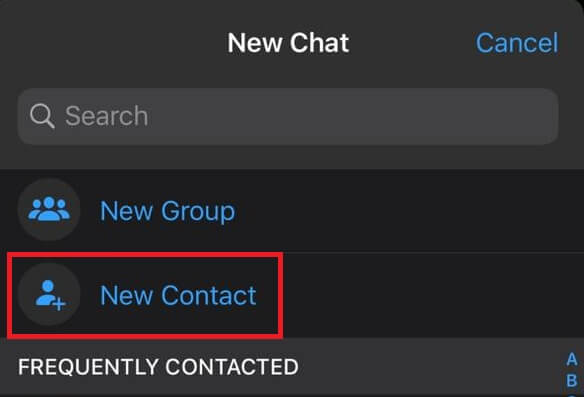 Add Contact on Whatsapp (iPhone)