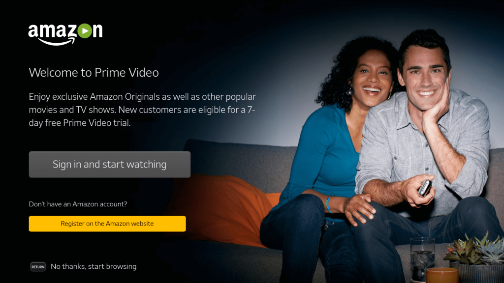 Amazon Prime on Samsung Smart TV