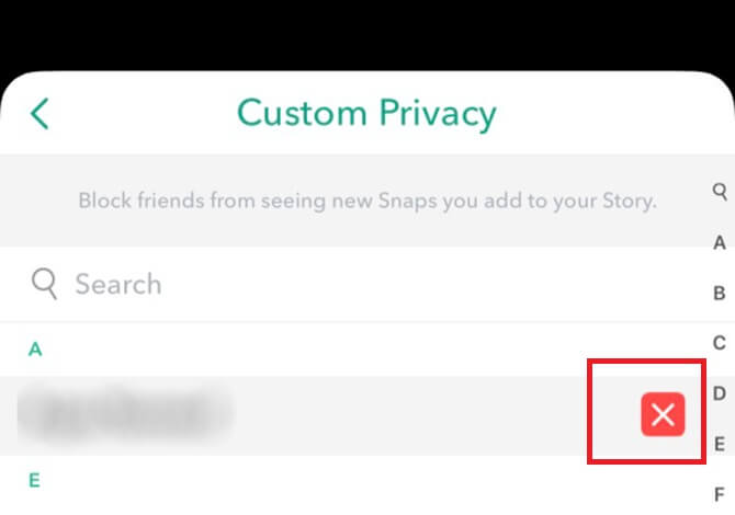 Block Someone on Snapchat