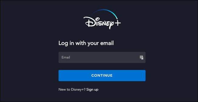 Login to Disney Plus