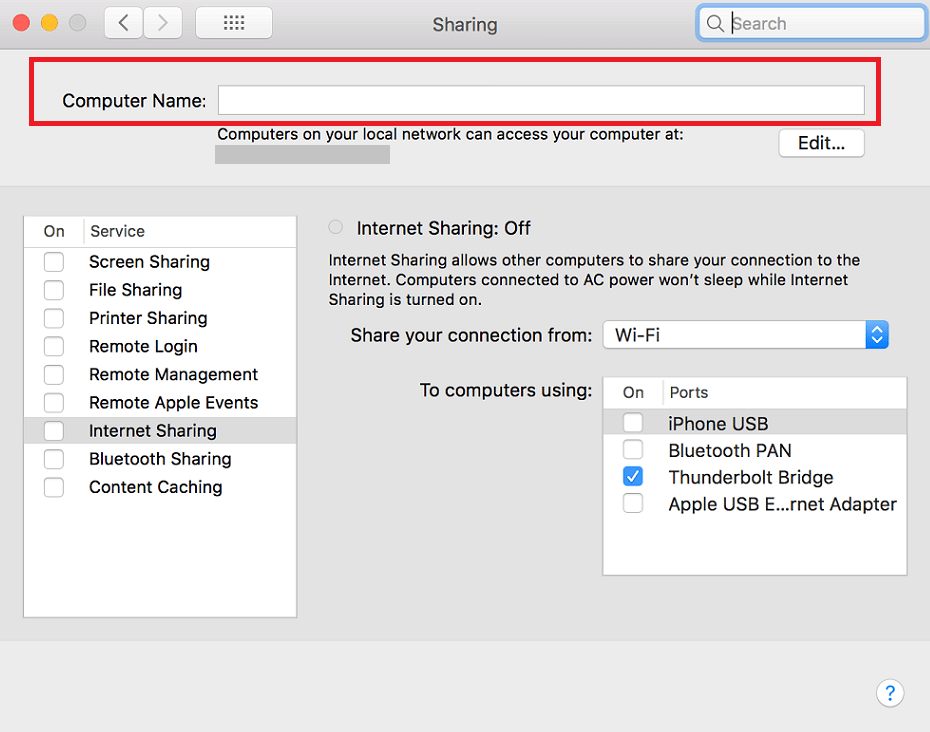 Change Airdrop Name on Mac