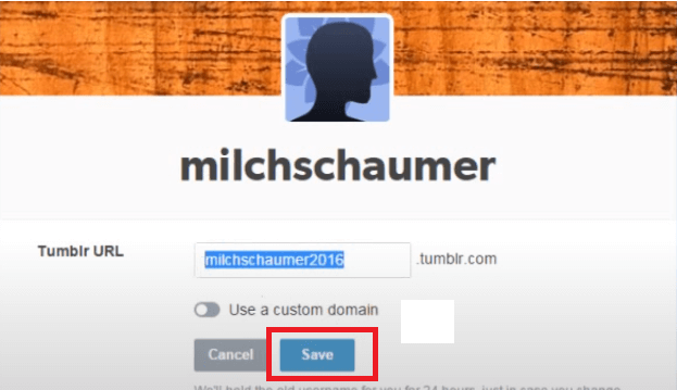 Change Tumblr Username