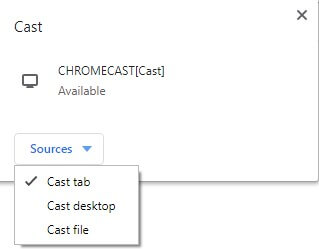 Choose Cast tab