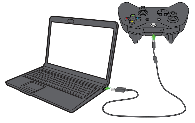 Connect Xbox One Controller to PC using USB Cable