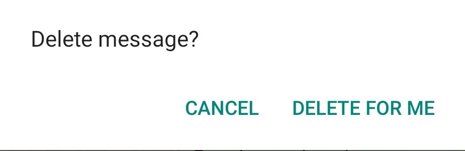 Delete WhatsApp Messages