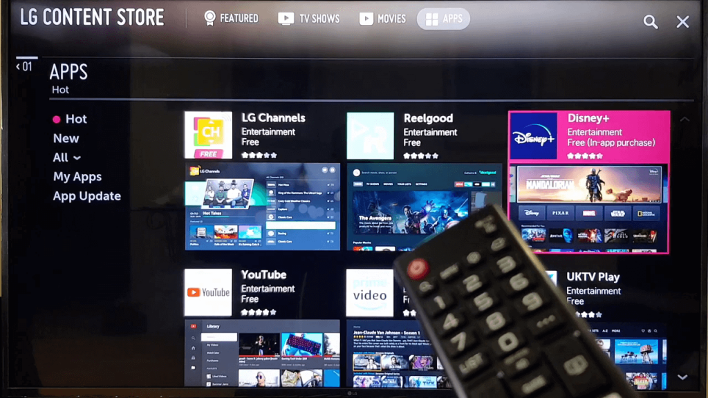 Disney Plus on LG TV