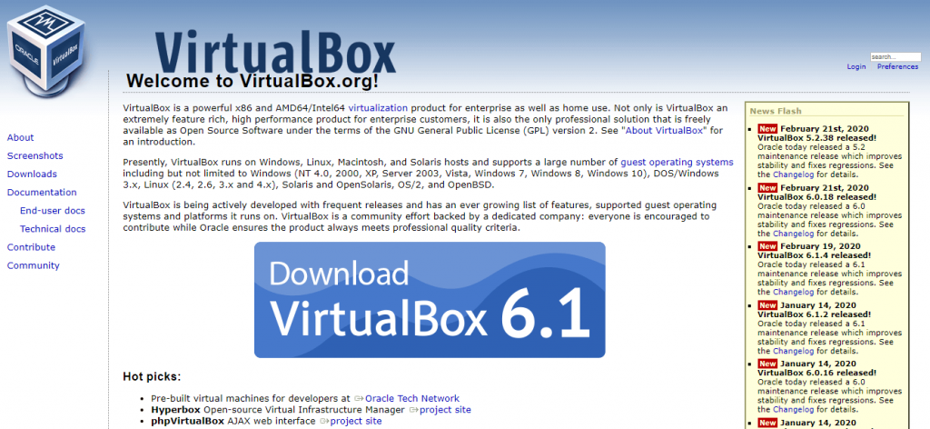 Download VirtualBox