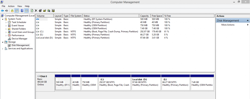 Disk management