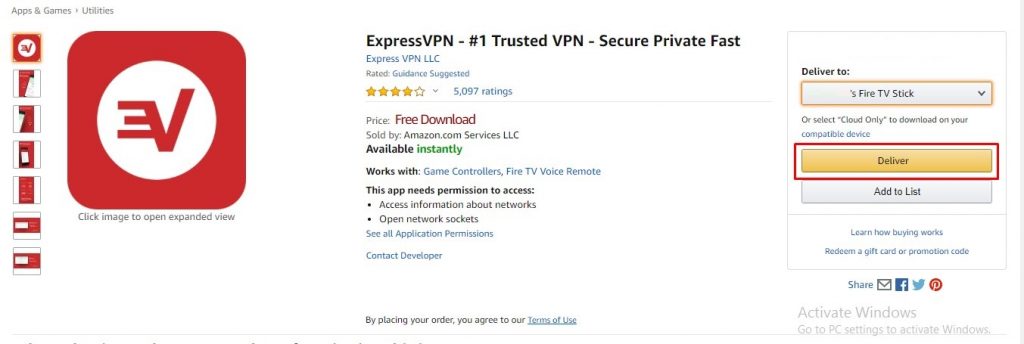 ExpressVPN on Firestick