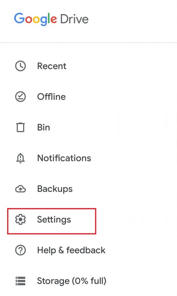 Select Settings