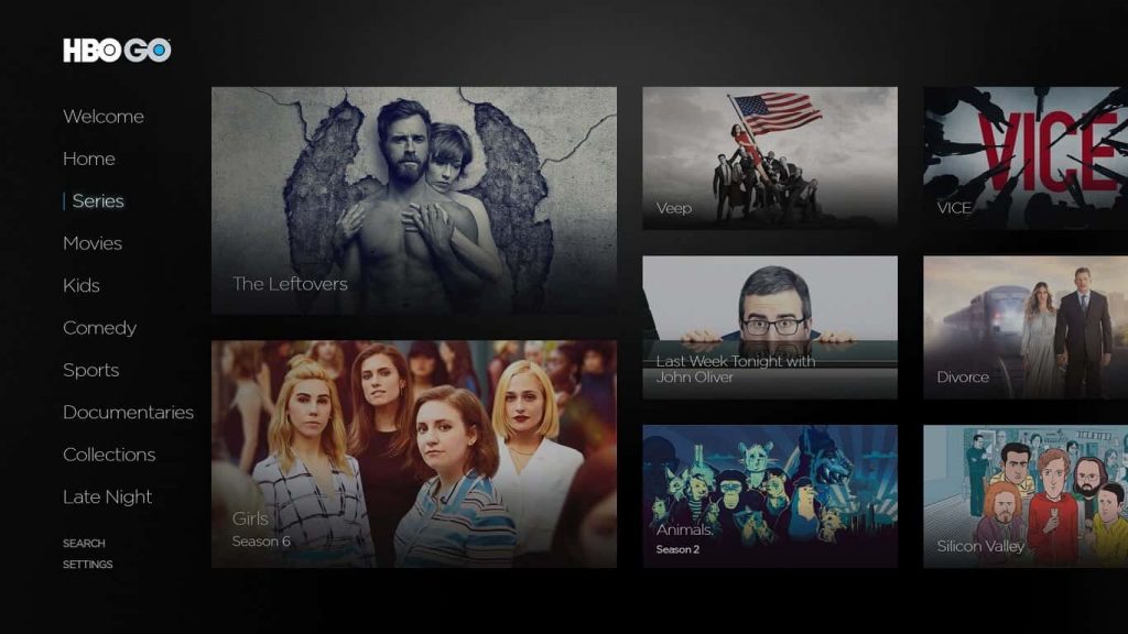 HBO GO on LG TV