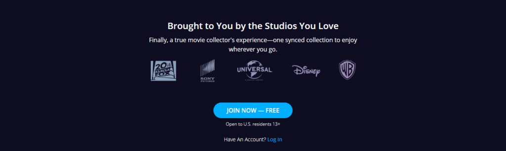 Movies Anywhere Supported Studios