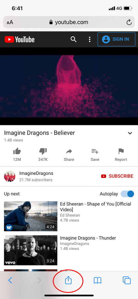 Play YouTube in Background on iPhone