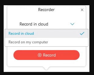 Record on Cisco Webex Meetings
