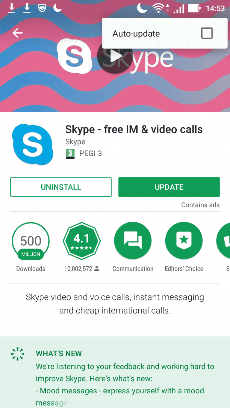 skype for iphone update