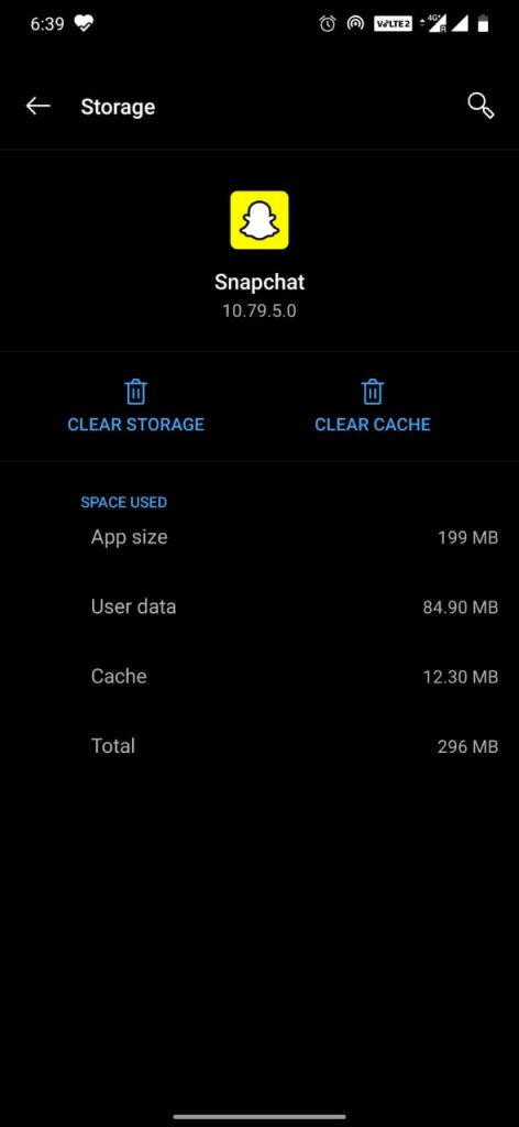 Clear cache