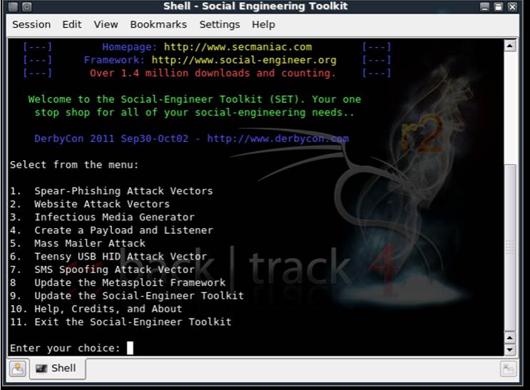 Social-Engineer Toolkit: Hacking Tools for Windows