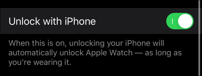 Unlock Apple Watch with iPhone