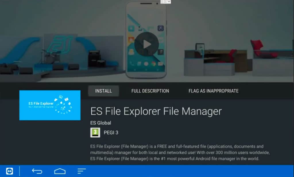Install ES File Explorer