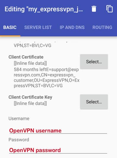 VPN on Nvidia Shield