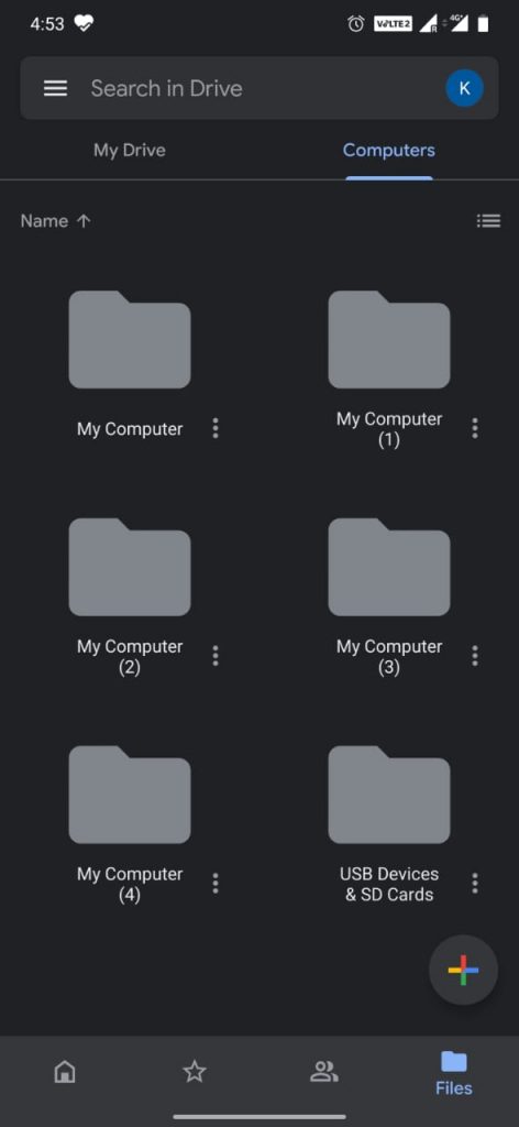 Dark Mode on Google Drive