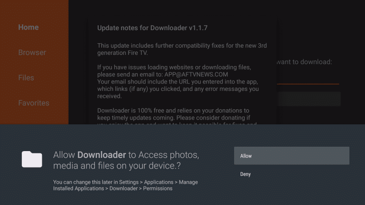 Downloader for Firestick