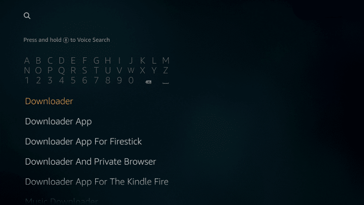 Downloader for Firestick