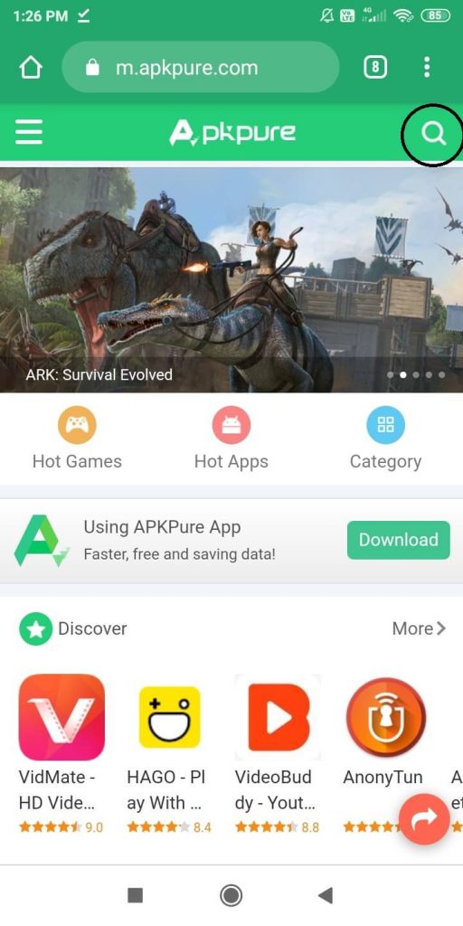 Open APK Pure