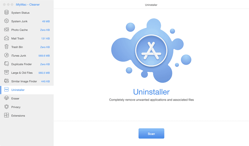 mac app uninstaller extension in use
