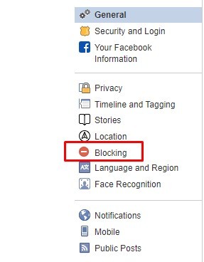 Choose blocking option