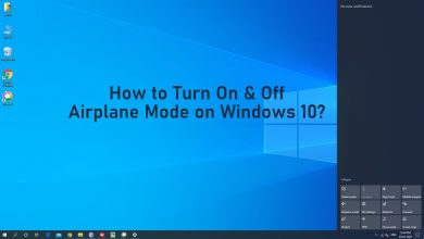 Airplane Mode on Windows 10