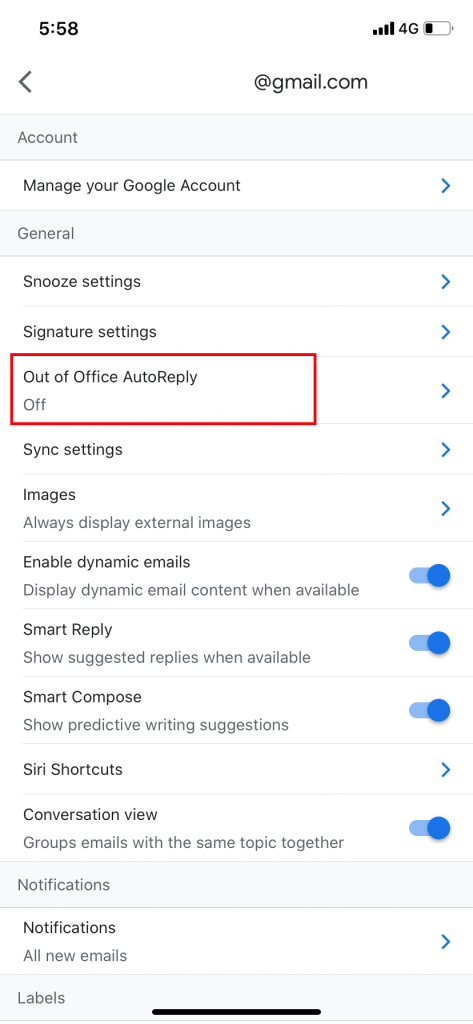 How to Enable Auto Reply Email on iPhone