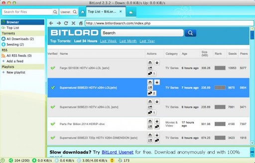 BitLord - Best Torrent Clients for Mac