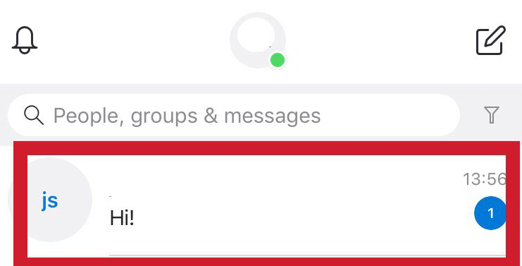 Open the chat of the person
