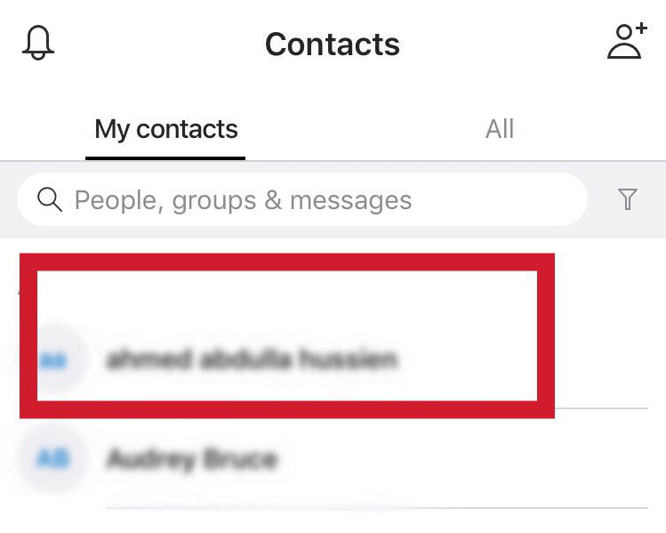 Select a person