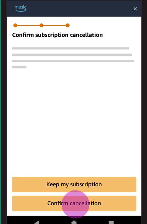 Cancel Amazon Music