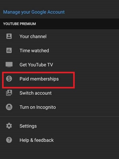 select Paid Memberships