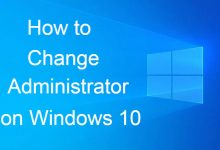 Change Administrator on Windows 10