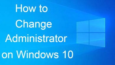 Change Administrator on Windows 10