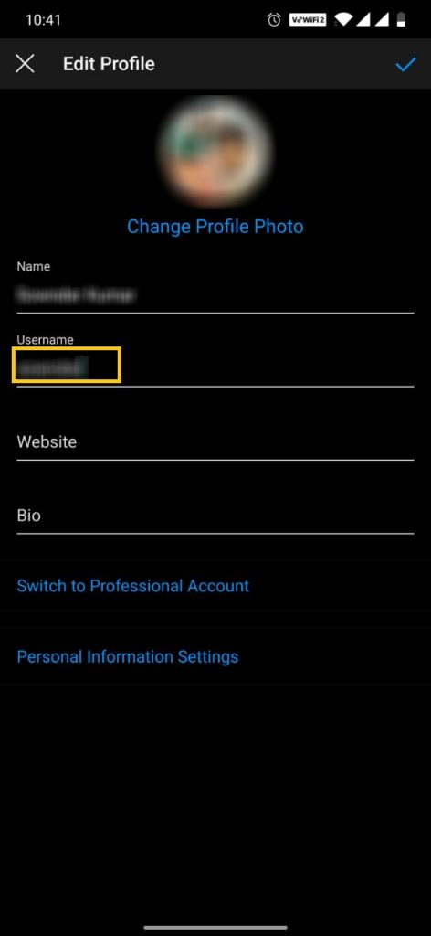 How to Change Instagram Name