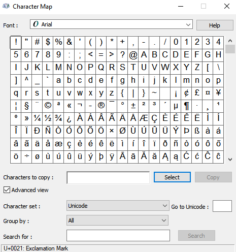 Check in Advanced View