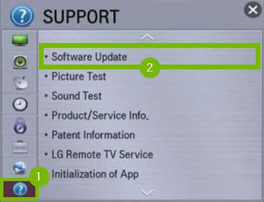 Choose Software Update-How to Update LG Smart TV