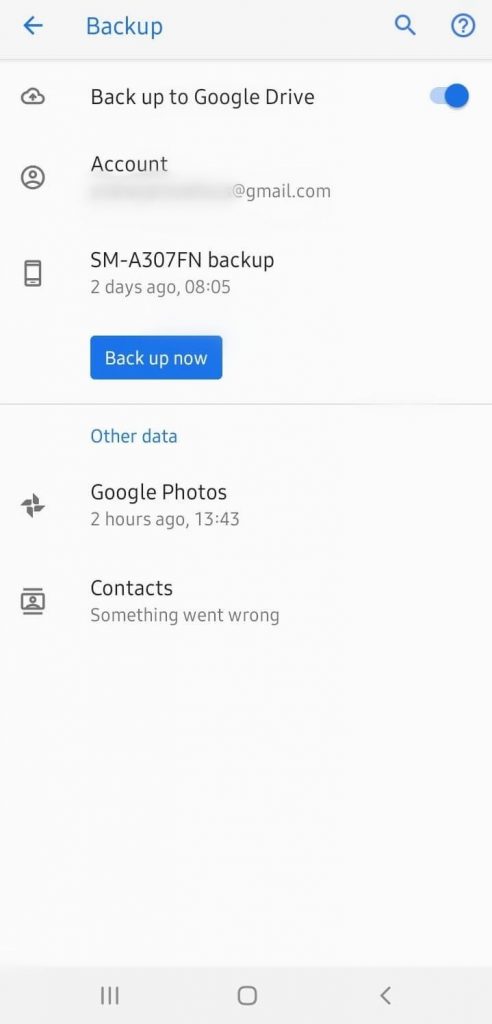 Click Backup Now-How to Transfer Data from Android to Android