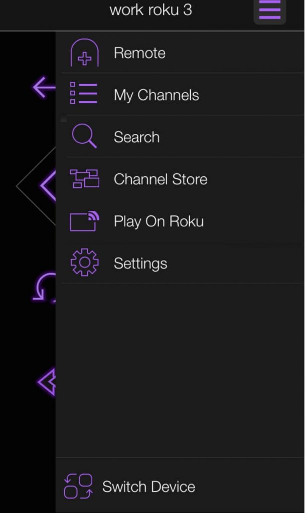 Click on Play on Roku