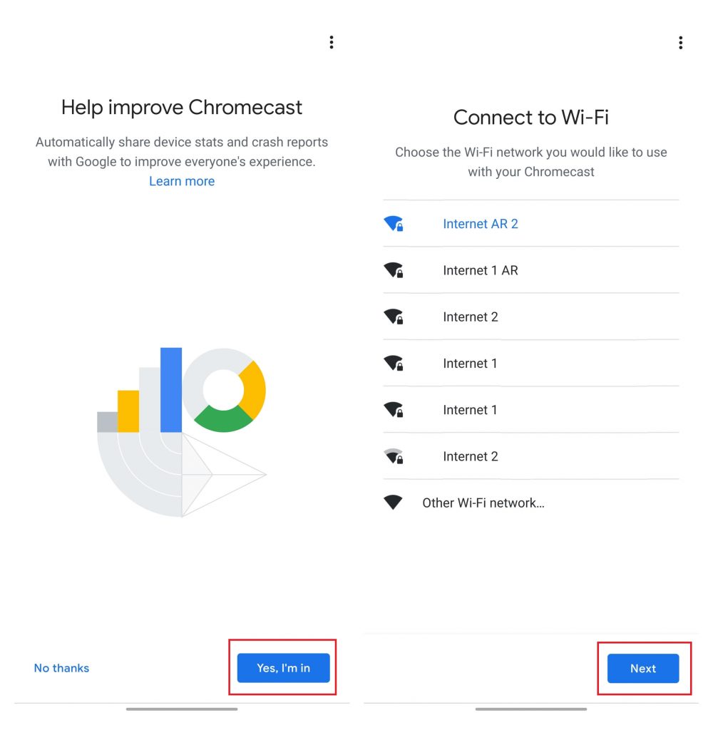 Connect Chromecast to new WiFi