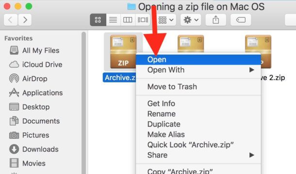 how do i create zip file on a mac