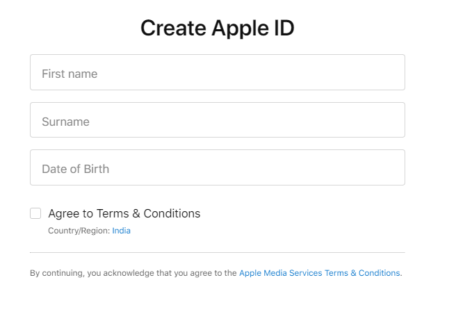 Create Apple ID and Apple TV Subscription