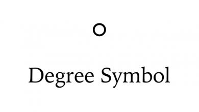Degree Symbol on Keyboard.