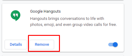 Delete Hangouts Account